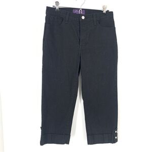 NYDJ Lift and Tuck Technology  Black Size 4 High Waisted Crop Jeans